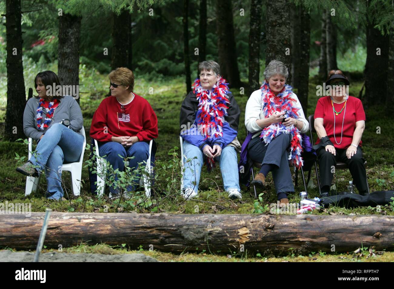 USA, United States of America, Alaska, Gustavus: 4th July, Independence day party in Gustavus, a village with 400 residents. Stock Photo