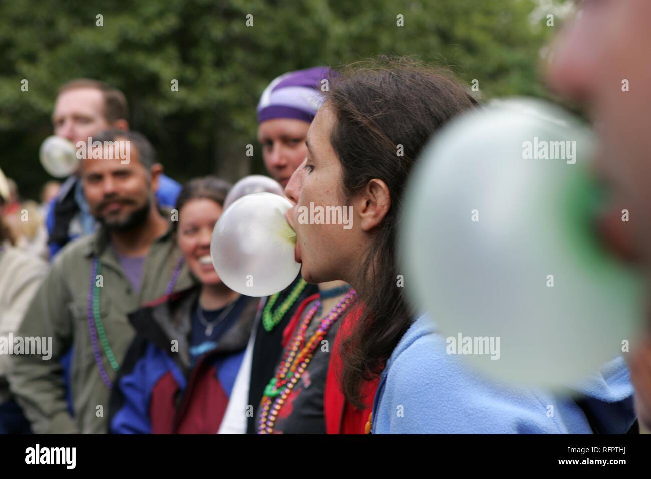 USA, United States of America, Alaska, Gustavus: 4th July, Independence day party in Gustavus, a village with 400 residents. Stock Photo