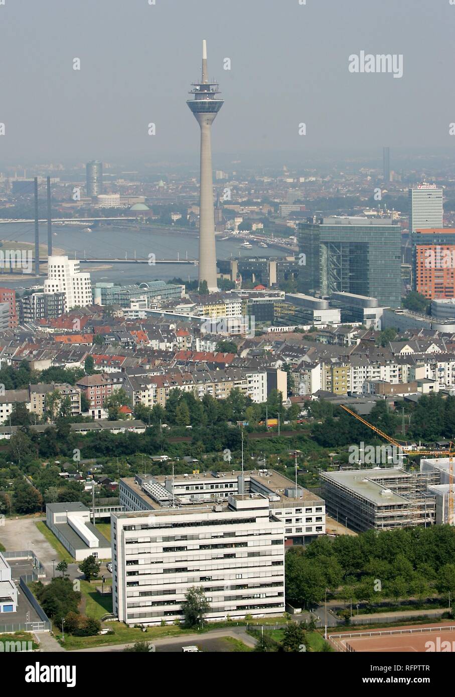 DEU, Germany, Duesseldorf: City center of Duesseldorf, foreground, the buildings of the federal police, LKA. Stock Photo