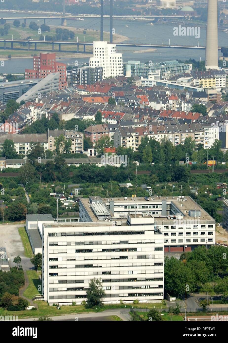 DEU, Germany, Duesseldorf: City center of Duesseldorf, foreground, the buildings of the federal police, LKA. Stock Photo