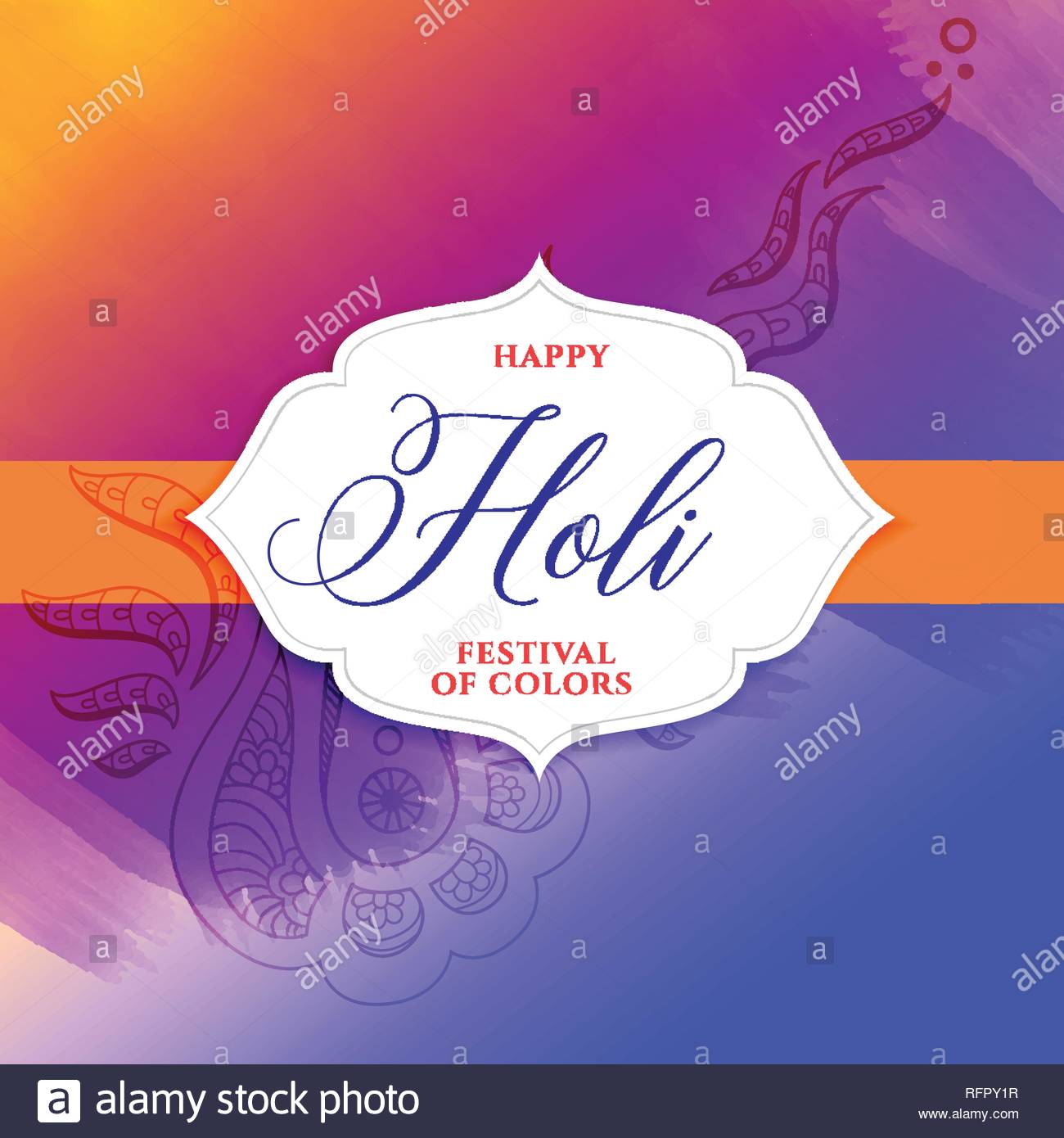 Happy Holi Festival Colorful Decorative Poster Design Stock Vector Image Art Alamy