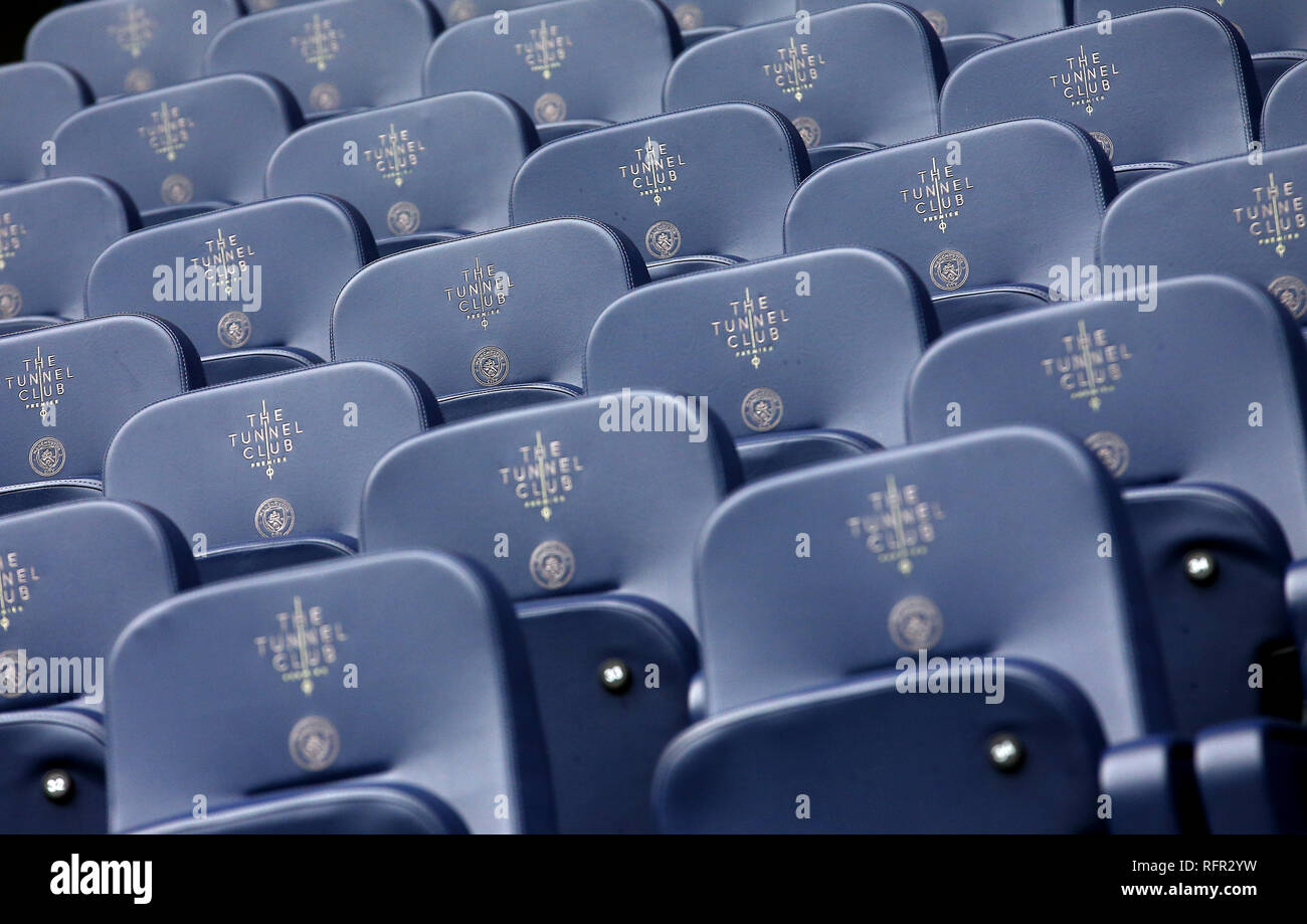 General view of the Tunnel Club seating before the FA Cup fourth round
