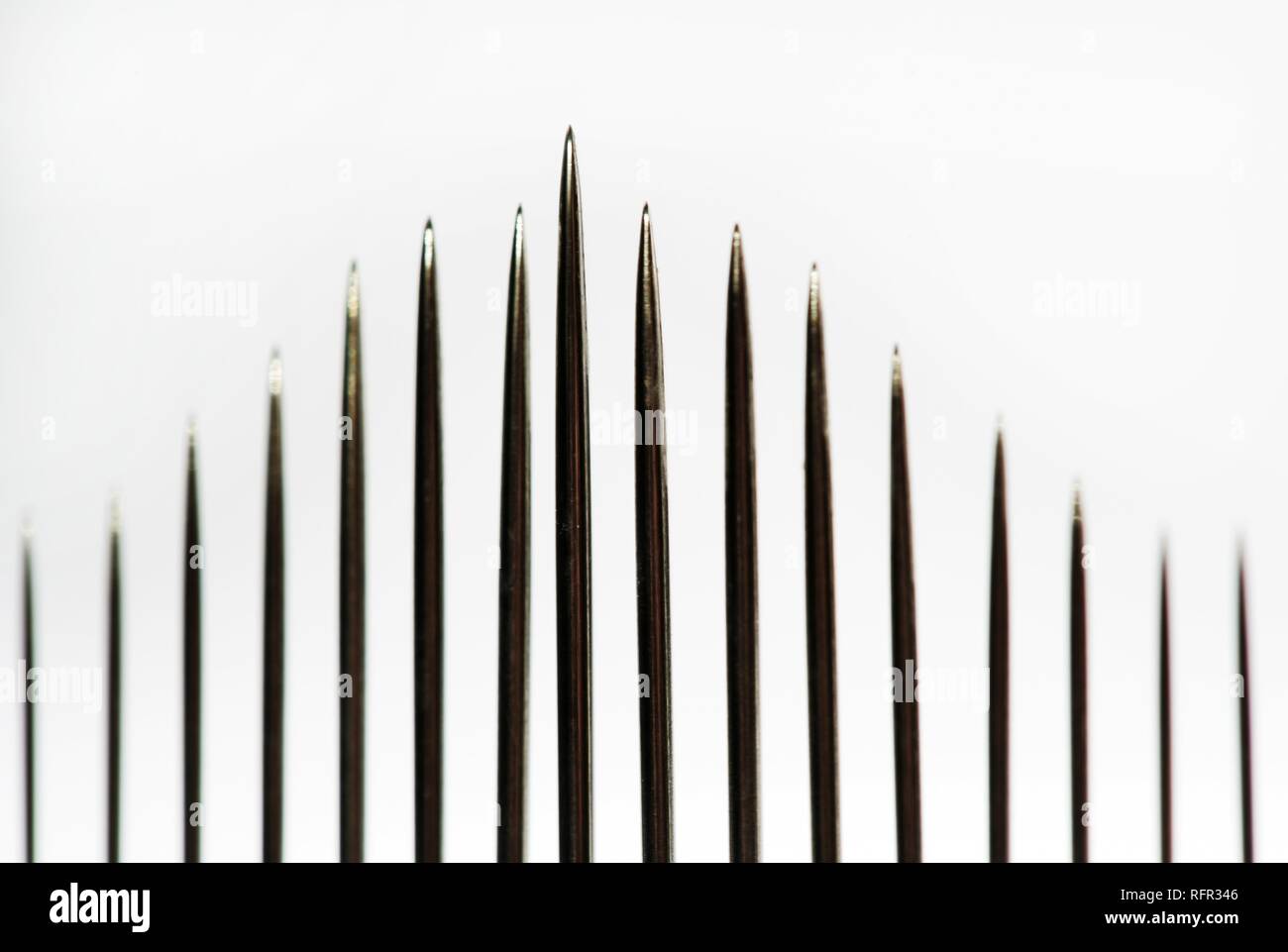 Sewing needles, set Stock Photo Alamy
