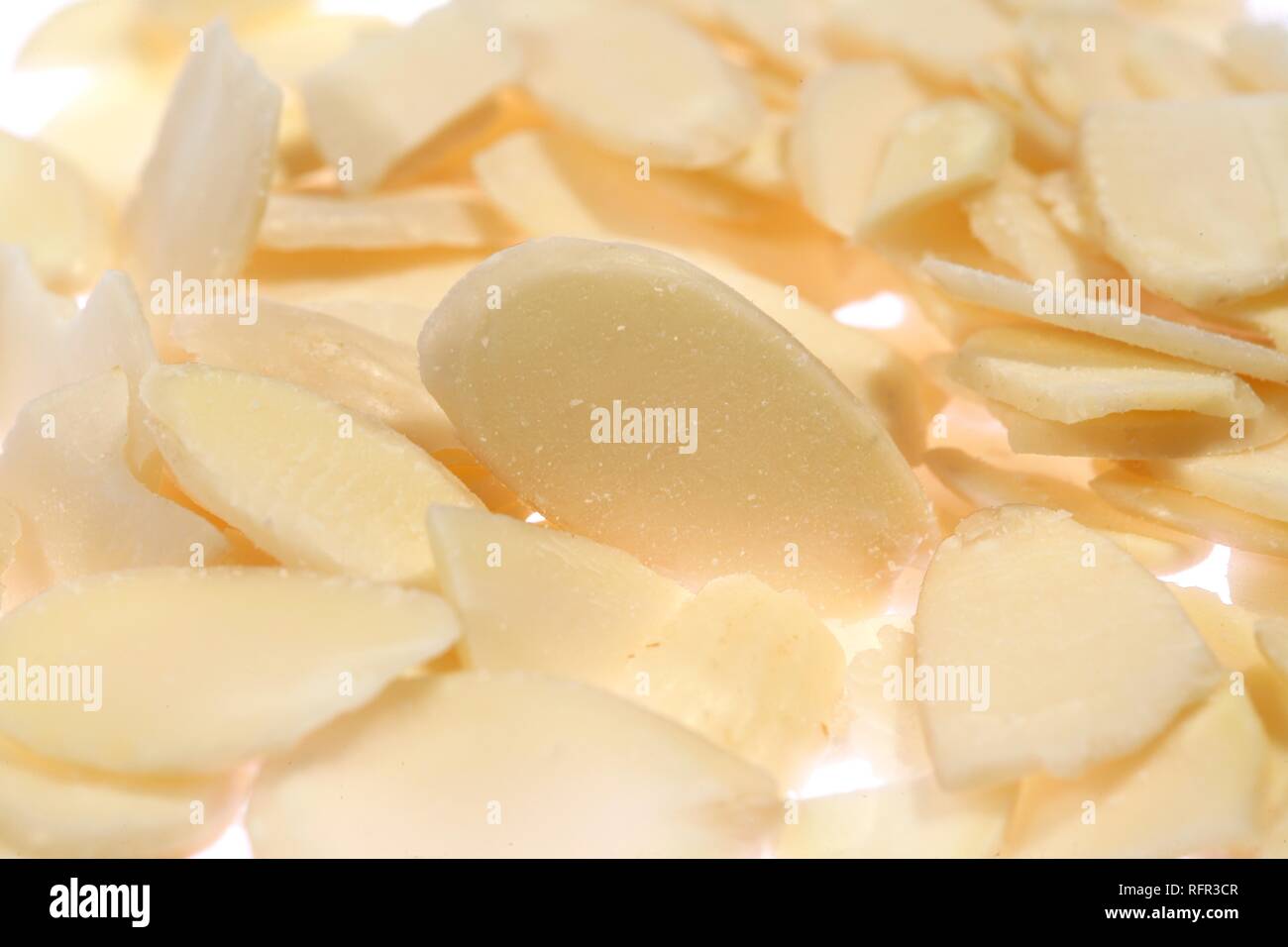 Sliced almonds Stock Photo