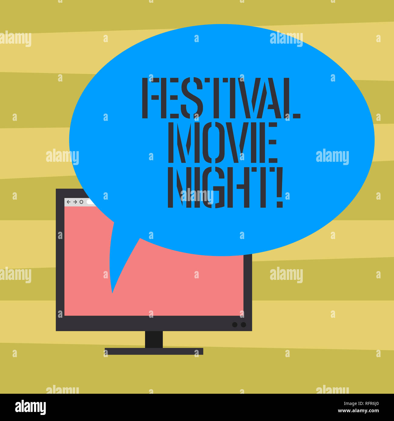 Text Sign Showing Festival Movie Night Conceptual Photo Analysisy