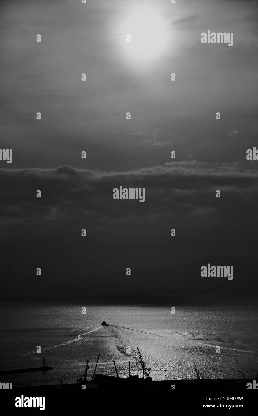 Nice cruise ship Black and White Stock Photos & Images - Alamy