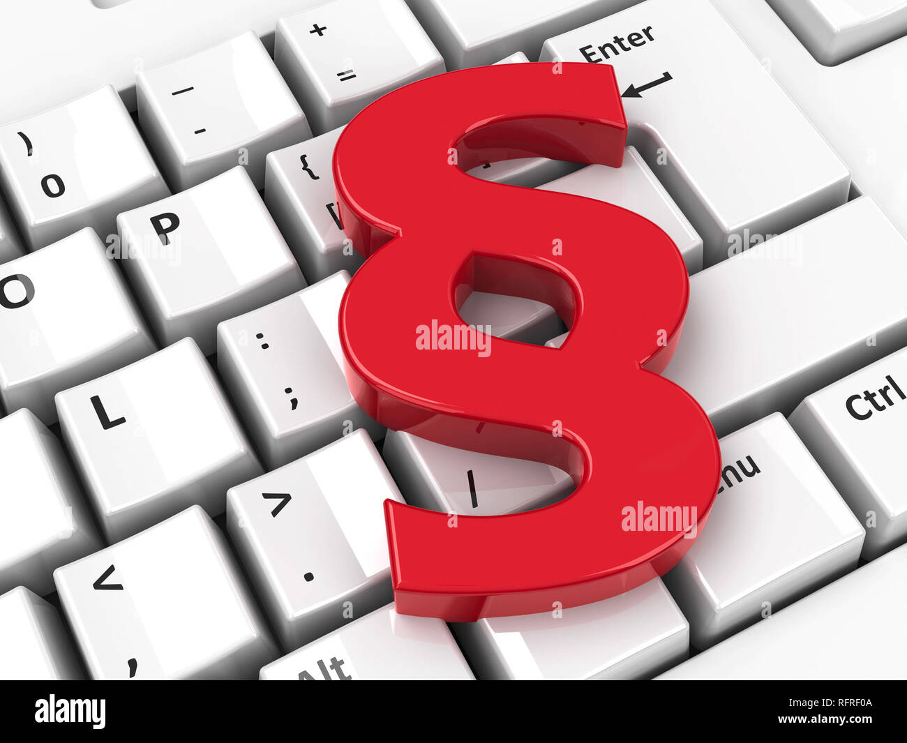 Paragraph symbol on computer keyboard hires stock photography and