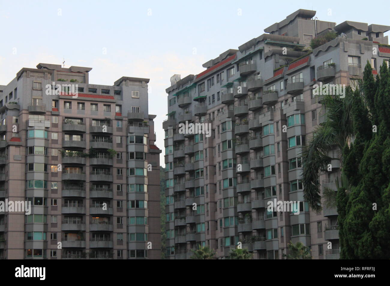 Apartment building in Taiwan Stock Photo Alamy