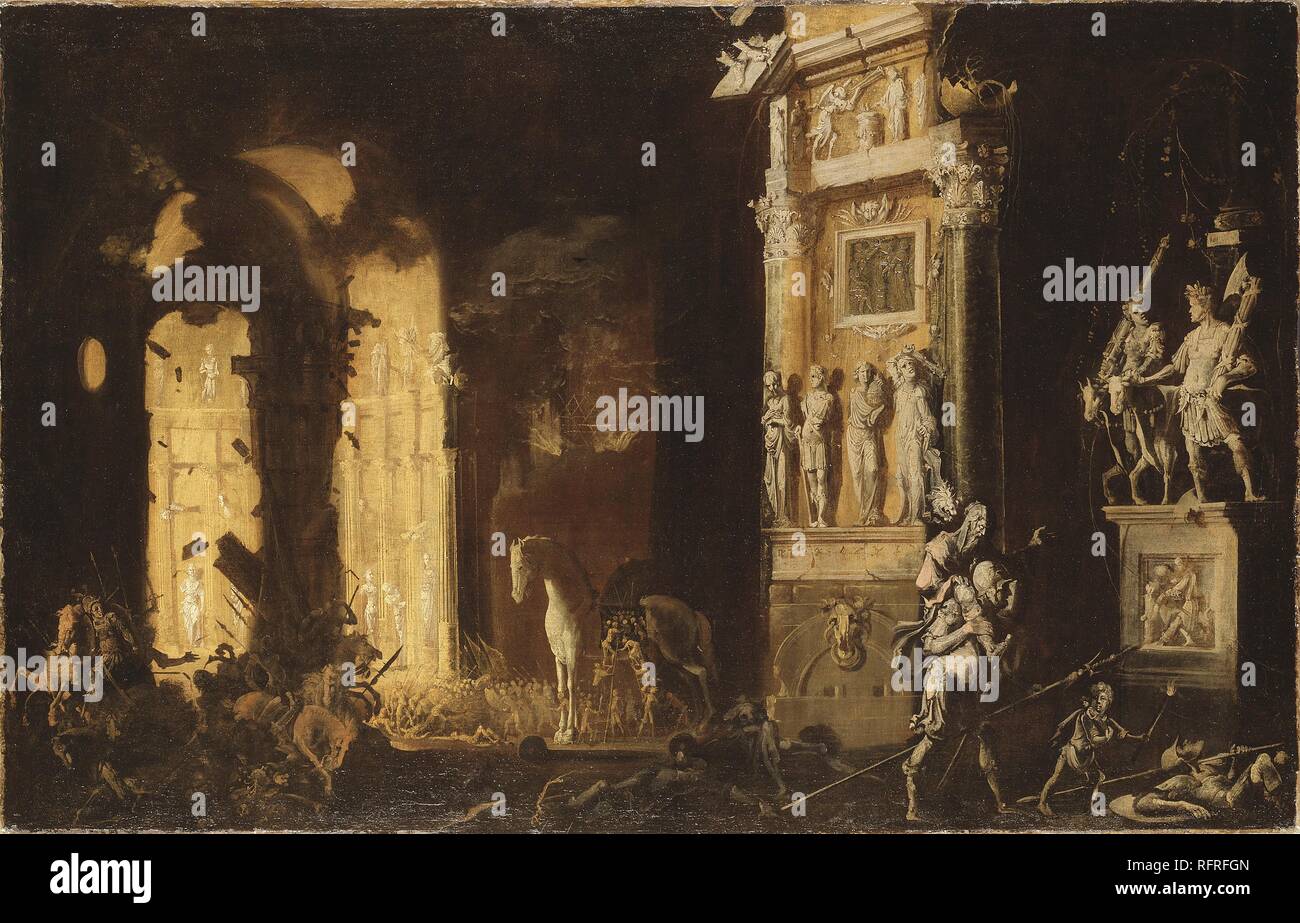 The Fire of Troy with Aeneas Carrying Anchises. Museum Nationalmuseum