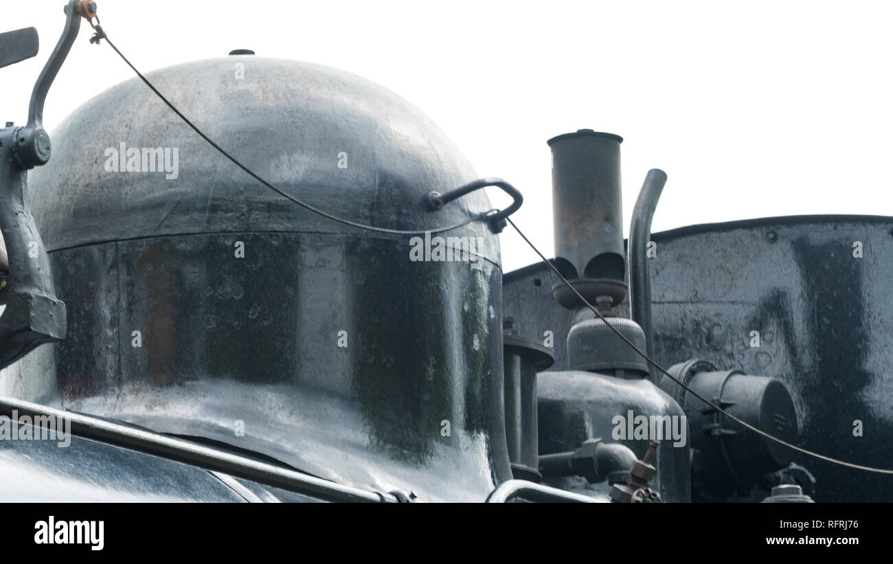 Close Up of a Steam Train Whistle Stock Photo