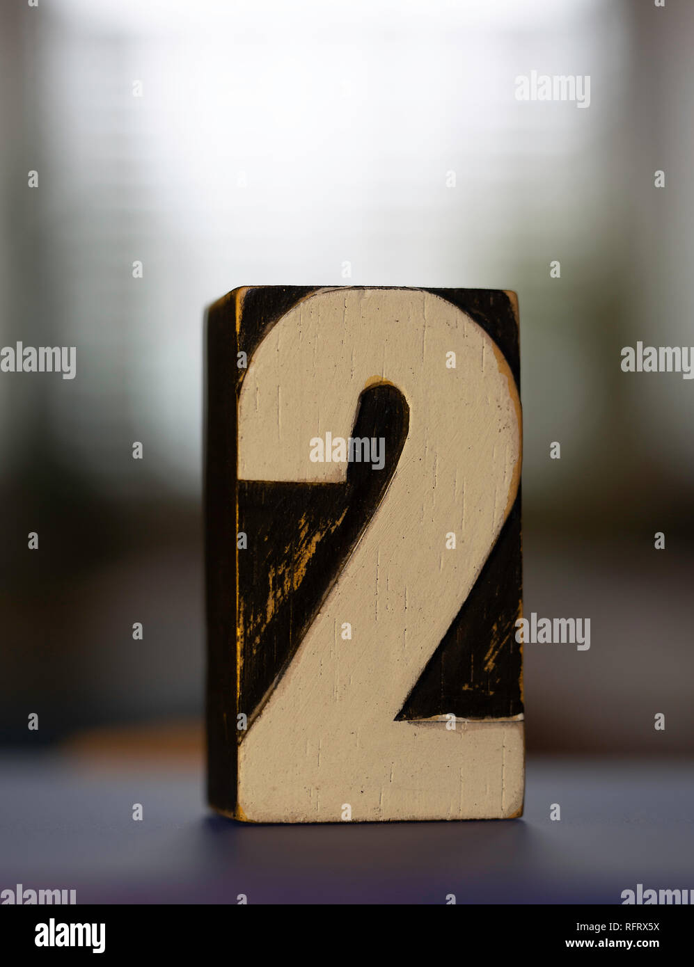 Building block with a number 3 Stock Photo