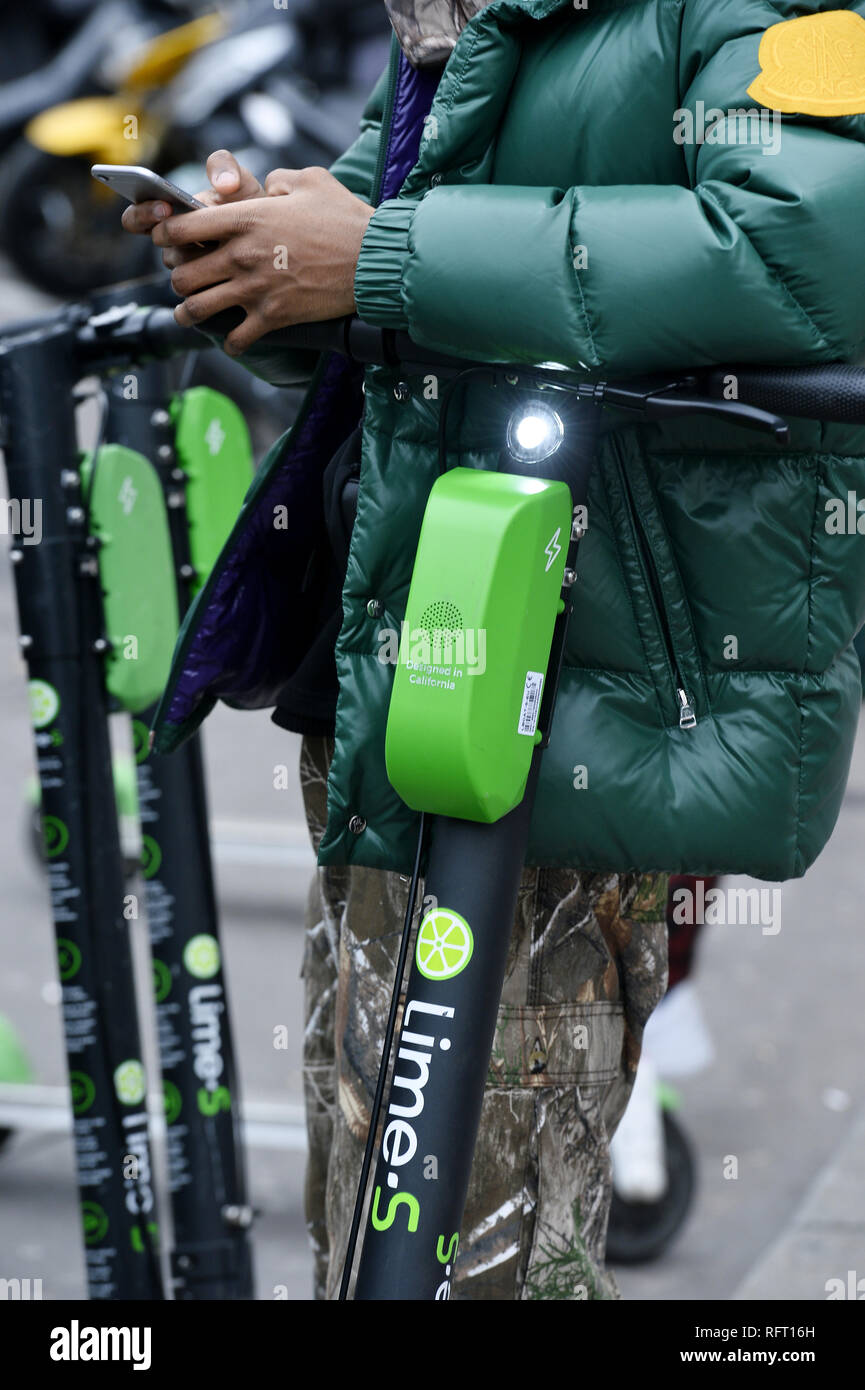 EScooter Limes in Paris France Stock Photo Alamy