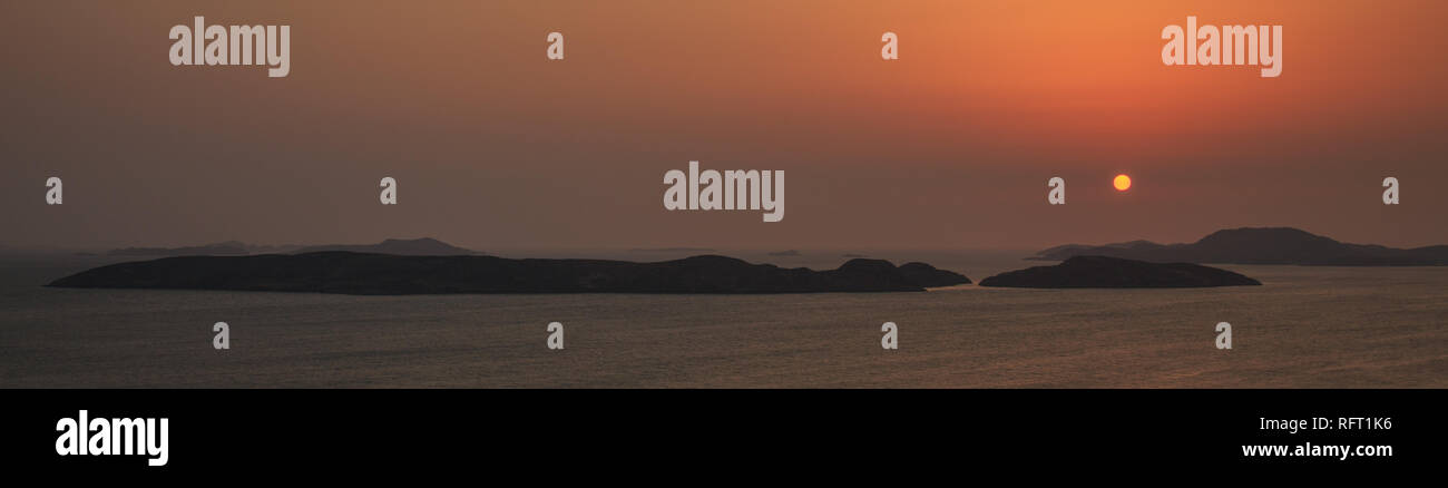 Summer Isles Sunset from Achiltibuie Stock Photo