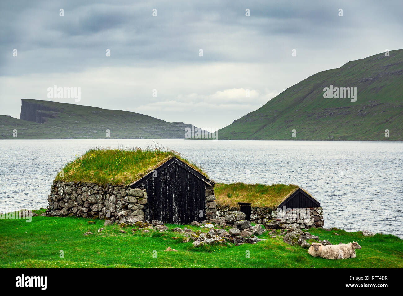 Faroe Islands, landscape. Wild europe Stock Photo