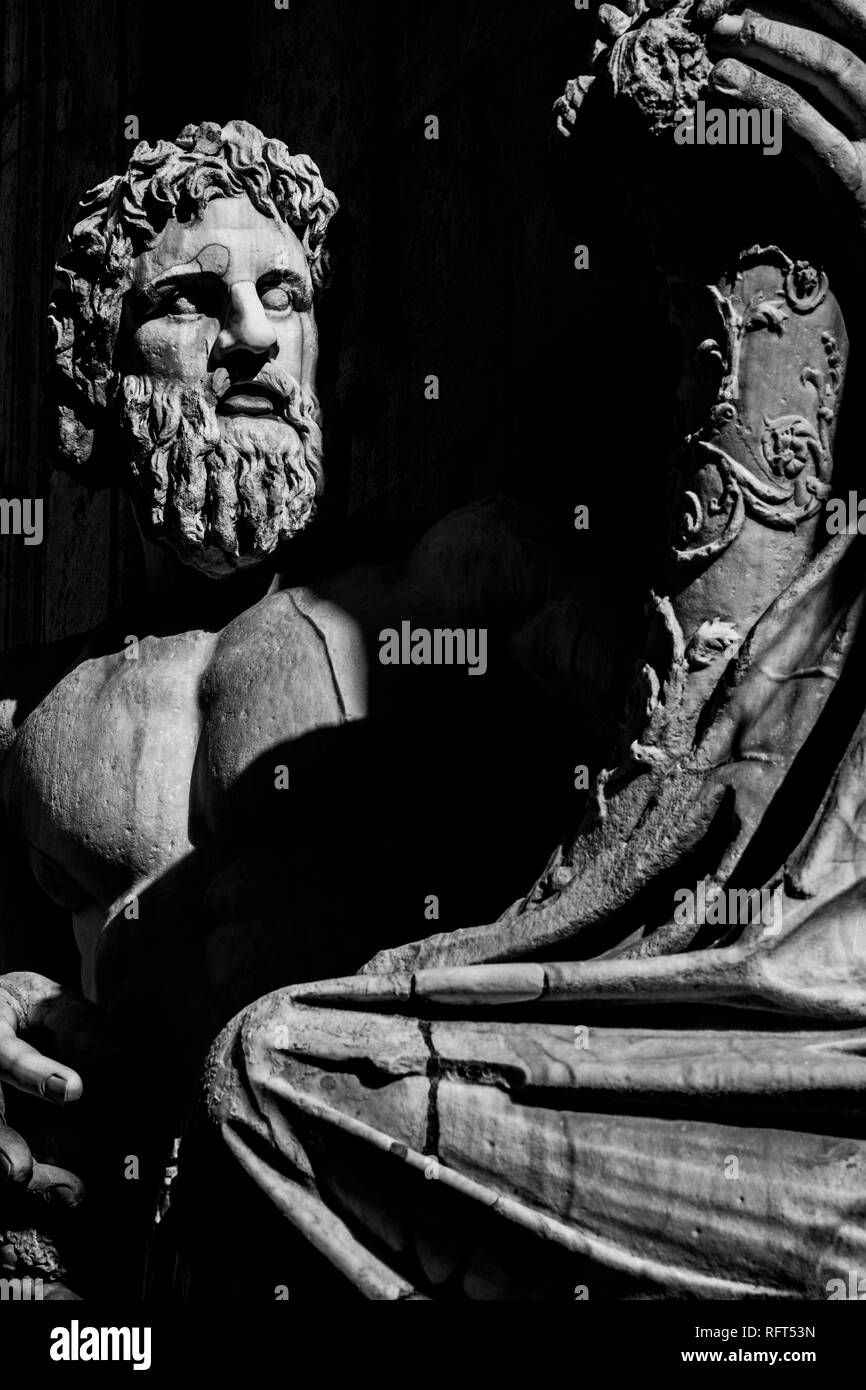 Rome cityscape view ruins Black and White Stock Photos & Images - Alamy