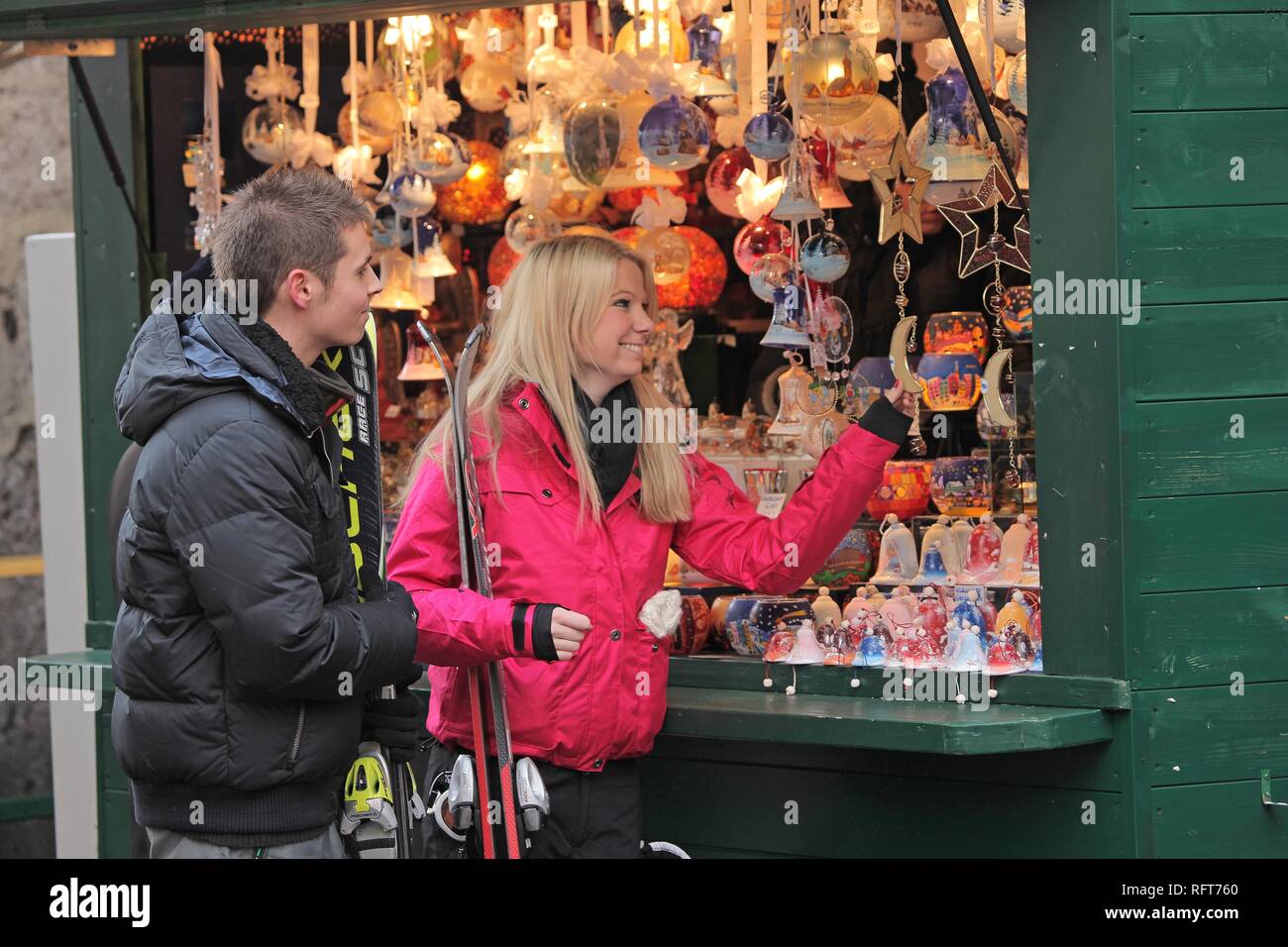 Innsbruck's Christmas markets, Innsbruck, Tyrol, Austria, Europe Stock Photo