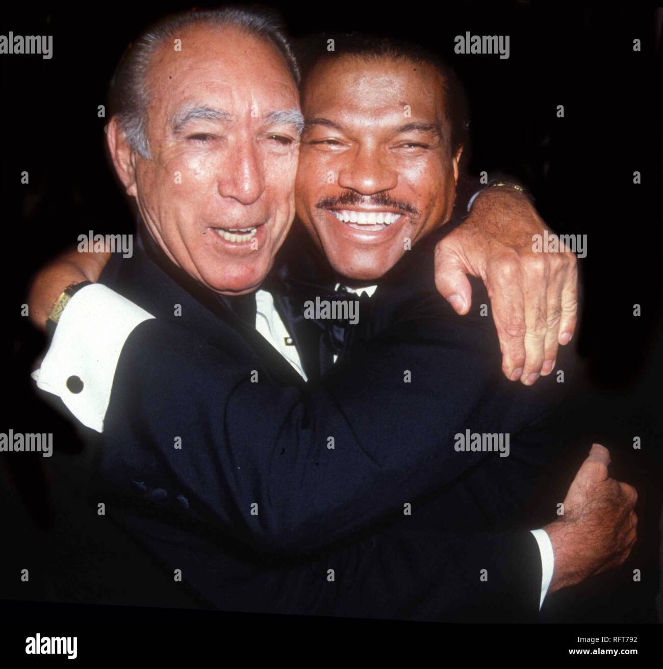 Anthony Quinn and Billy Dee Williams in 1991 Photo By Adam Scull/PHOTOlink.net Stock Photo