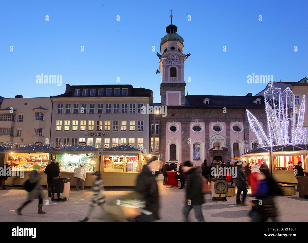 Innsbruck's Christmas markets, Innsbruck, Tyrol, Austria, Europe Stock Photo