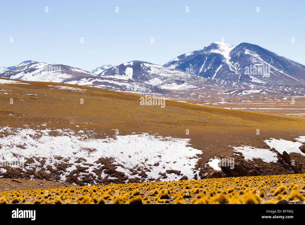 Bolivian landscape, Salvador Dali desert view. Beautiful Bolivia Stock Photo
