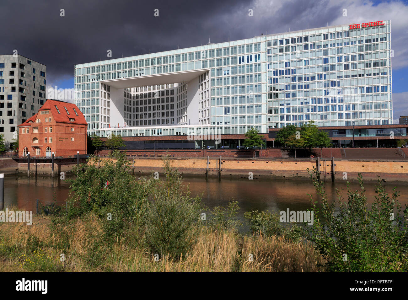 Der Spiegel Building, HafenCity District, Hamburg, Germany, Europe Stock Photo