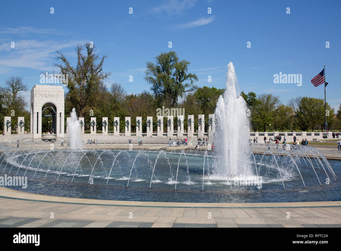 World War II Memorial, Washington D.C., United States of America, North America Stock Photo