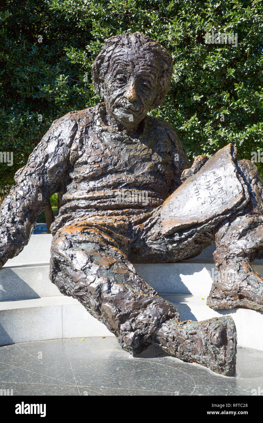 Albert Einstein Memorial, Washington D.C., United States of America, North America Stock Photo