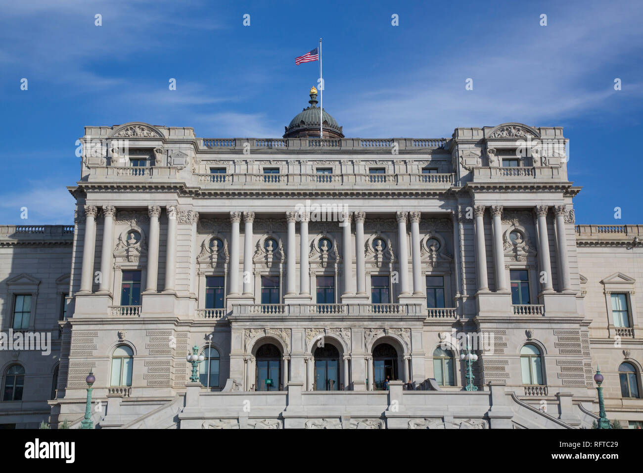 Library of Congress Building, Washington D.C., United States of America, North America Stock Photo