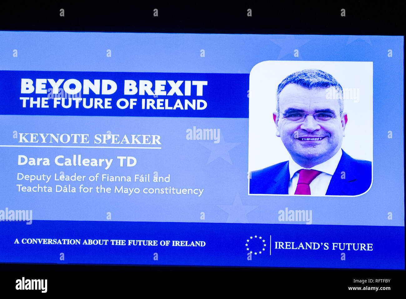 Waterfront Hall, Belfast, UK. 26th January 2019. . What does the future