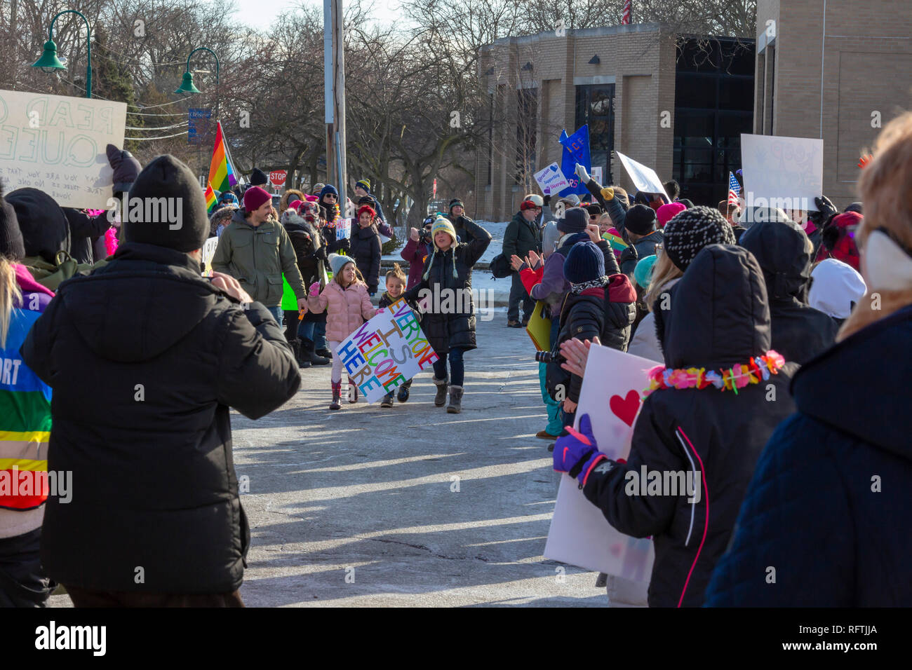 Huntington Woods, Michigan USA 26 January 2019 Opponents and