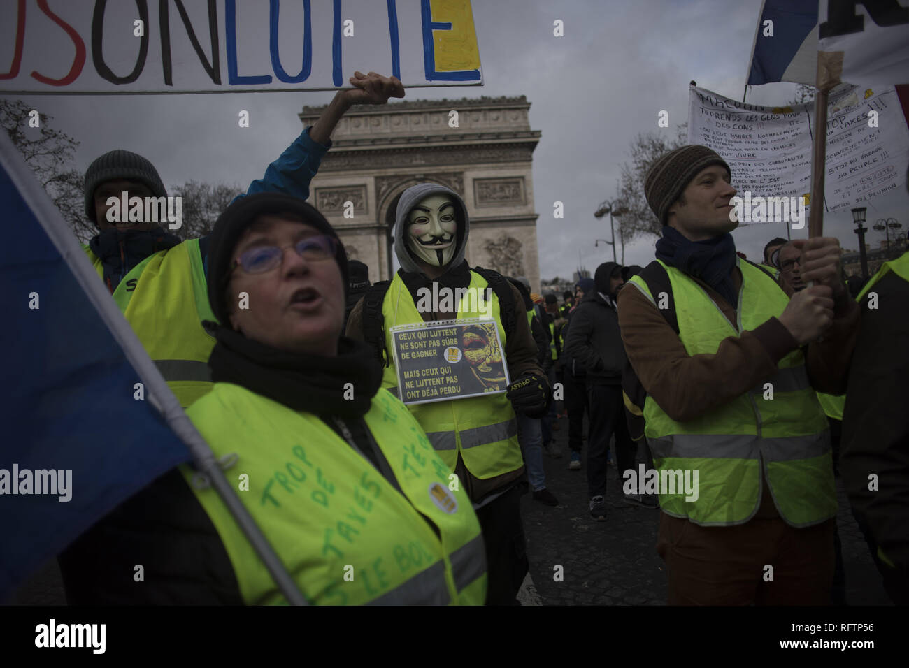 Gilet Jaunes Act Xi14 Jpg Stock Photos Gilet Jaunes Act