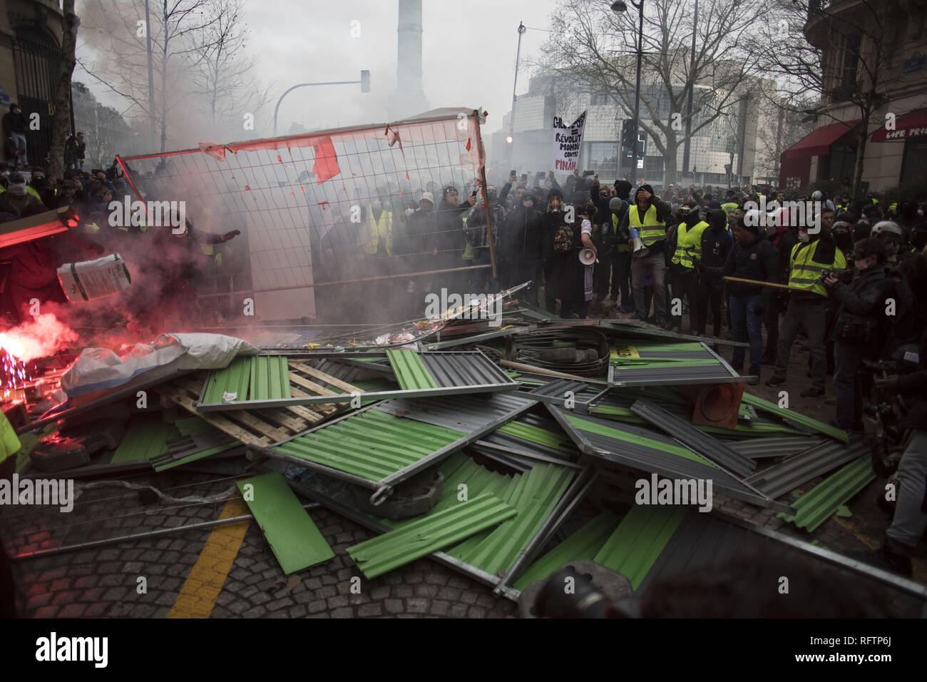 Gilet Jaunes Act Xi19 Jpg Stock Photos Gilet Jaunes Act