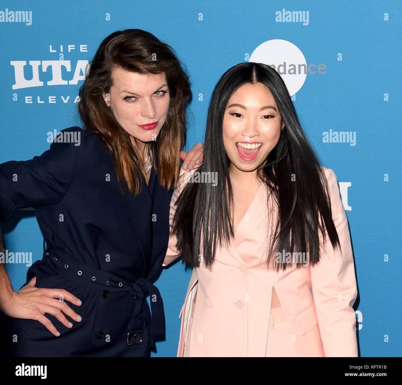 Park City, Utah, USA. 26th January, 2019. Milla Jovovich and Awkwafina