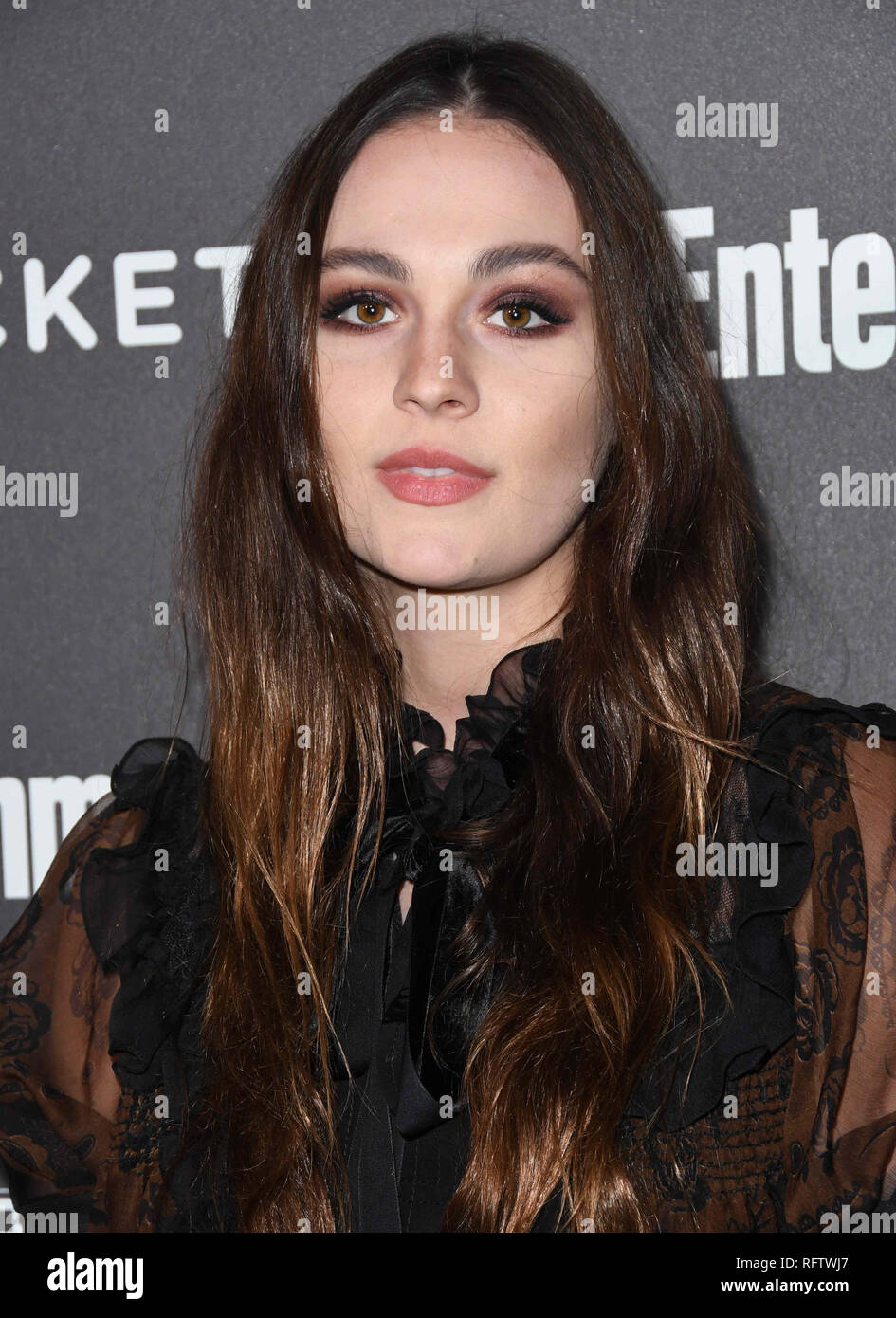 Los Angeles, CA, USA. 26th Jan, 2019. 26 January 2019 - Los Angeles, California - Sophie Skelton. 2018 Entertainment Weekly's Pre-SAG Awards Celebration held at Chateau Marmont. Photo Credit: Birdie Thompson/AdMedia Credit: Birdie Thompson/AdMedia/ZUMA Wire/Alamy Live News Stock Photo