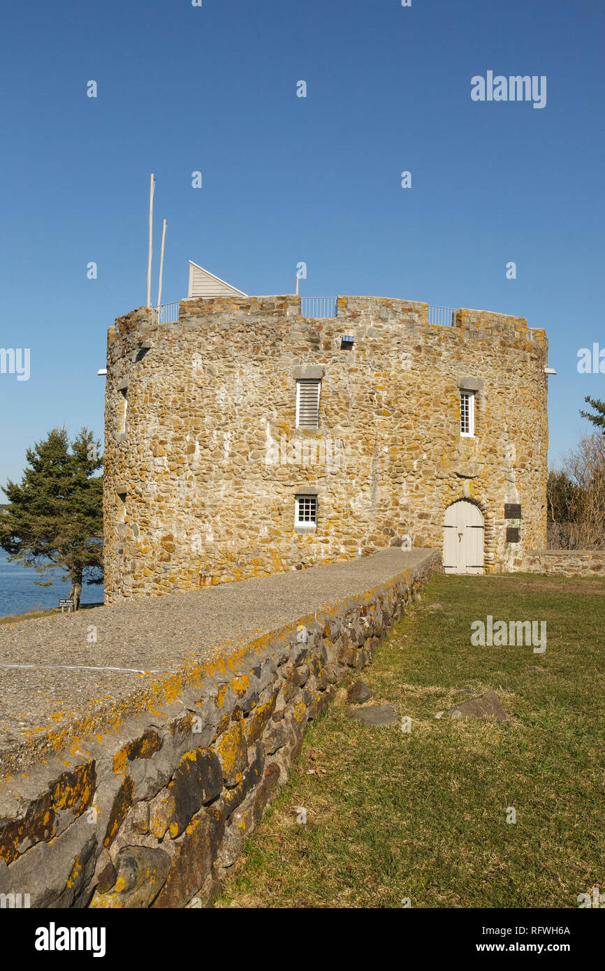 Fort William Henry in the village of New Harbor in the town of Bristol
