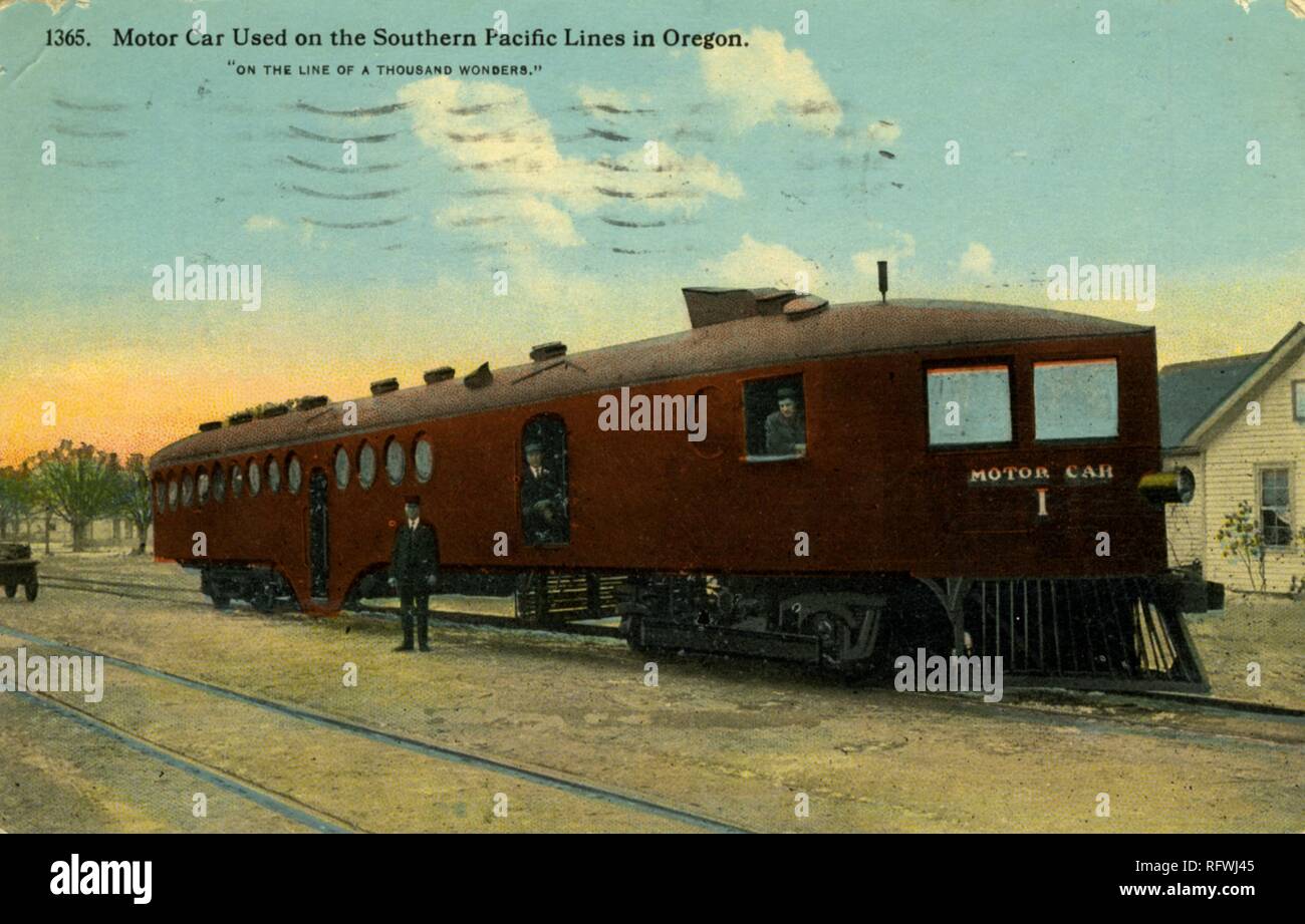 Motor Car Used On The Southern Pacific Lines In Oregon On The Line Of A Thousand Wonders Stock Photo Alamy Motor Car Used On The Southern Pacific Lines In Oregon On The Line Of A Thousand Wonders Stock Photo Alamy