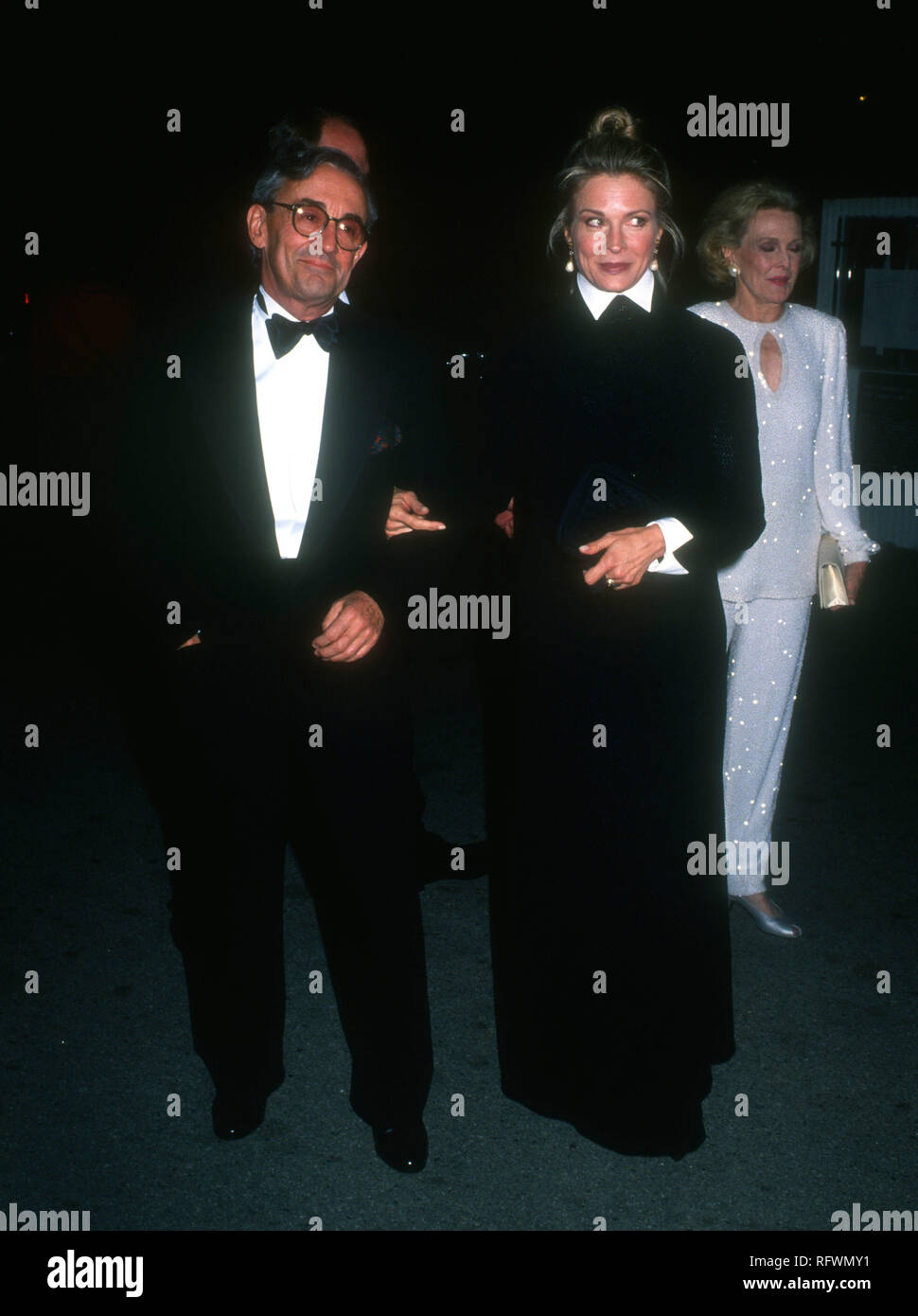 HOLLYWOOD, CA - NOVEMBER 13: Director Louis Malle, and wife actress Candice Bergen attend the Hollywood Entertainment Museum's Fifth Annual Legacy Awards on November 13, 1993 at the Hollywood Palladium in Hollywood, California. Photo by Barry King/Alamy Stock Photo Stock Photo