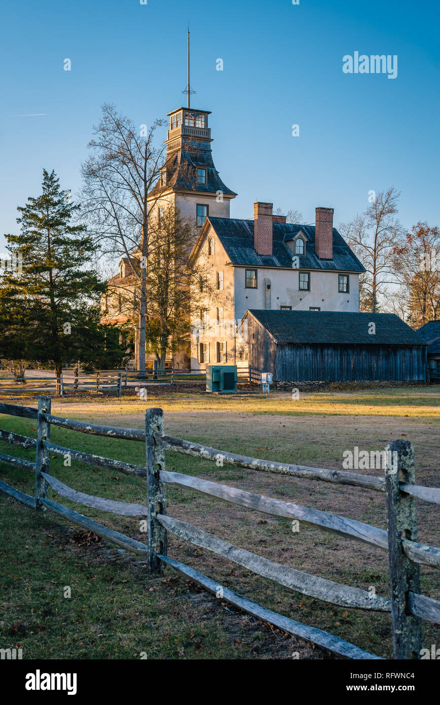Mansion at Batsto Village, in Wharton State Forest, New Jersey Stock