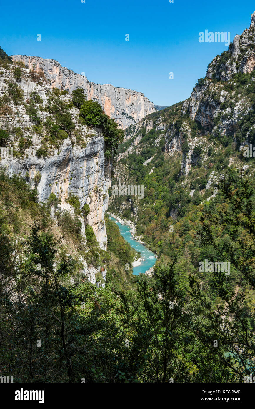 Verdon Gorge (Grand Canyon du Verdon), Alpes de Haute Provence, South of France, Europe Stock Photo
