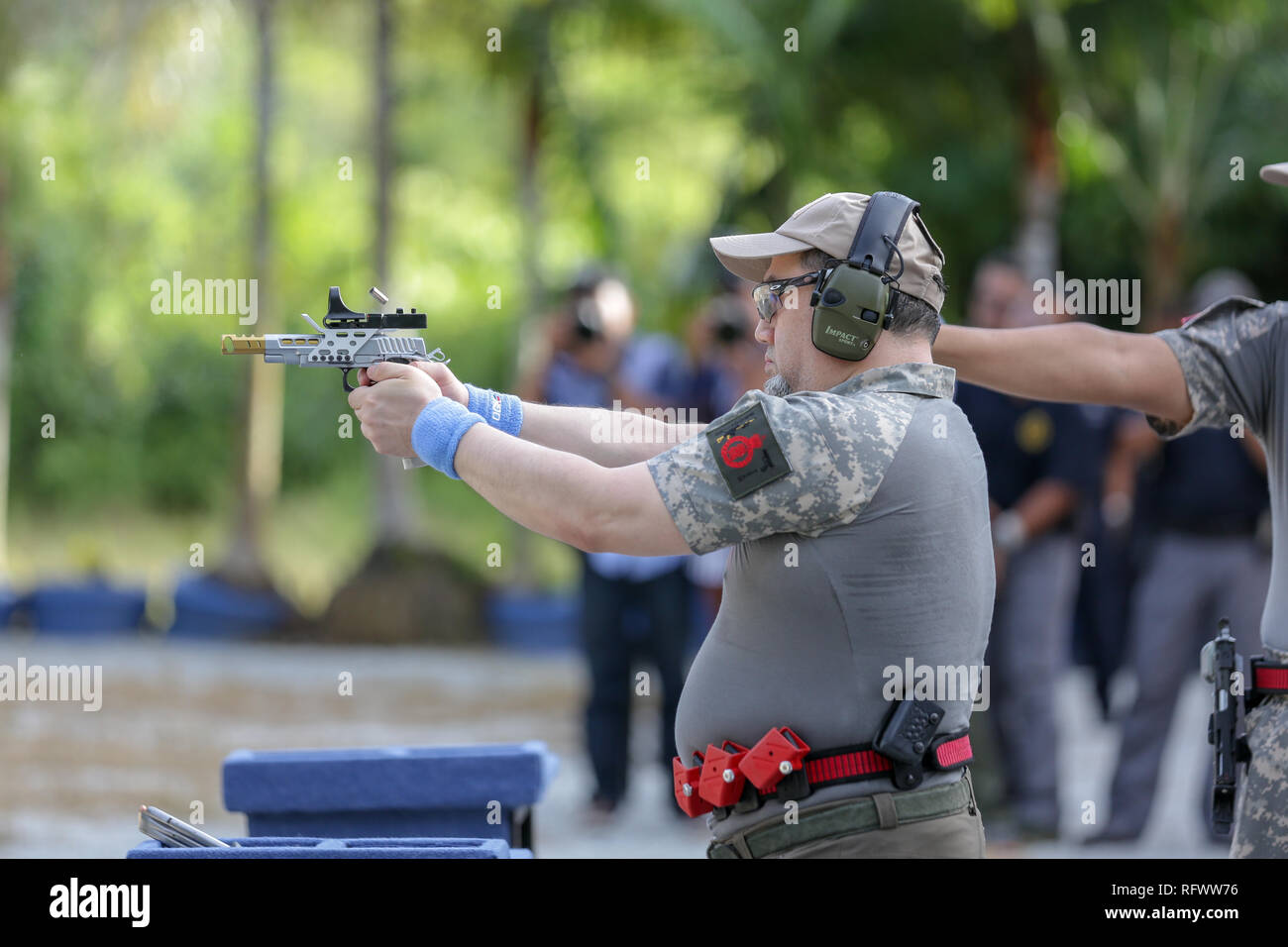 Kelantan, Malaysia November 3, 2016 Shooting range at Bukit Merbau