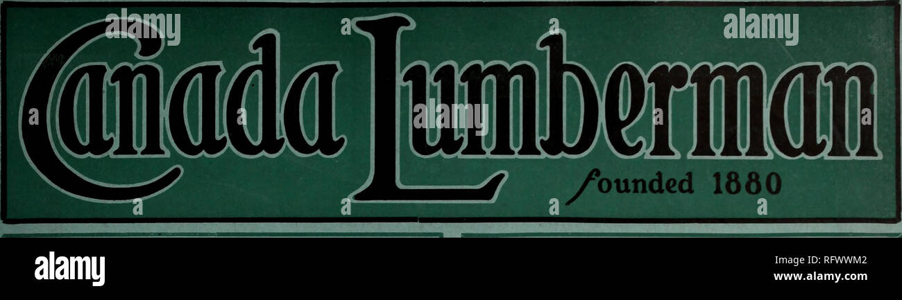 . Canadian forest industries July-December 1922. Lumbering; Forests and forestry; Forest products; Wood-pulp industry; Wood-using industries. VoL 42 Toronto. August 1, 1922 No. 15. MACHINERY NEW AND USED H. W. PETRIE, LTD. TORONTO IT'S SERVICE THAT COUNTS For complete Service and absolute Security—At a Saving in cost call on E. D. HARDY &amp; CO. INSURANCE for LUMBERMEN Specialists in LUMBER and WOODWORKING Risks BOOTH BLDG: OTTAWA, ONT. A Fait Peed Matcher Heac. Please note that these images are extracted from scanned page images that may have been digitally enhanced for readability - colorat Stock Photo
