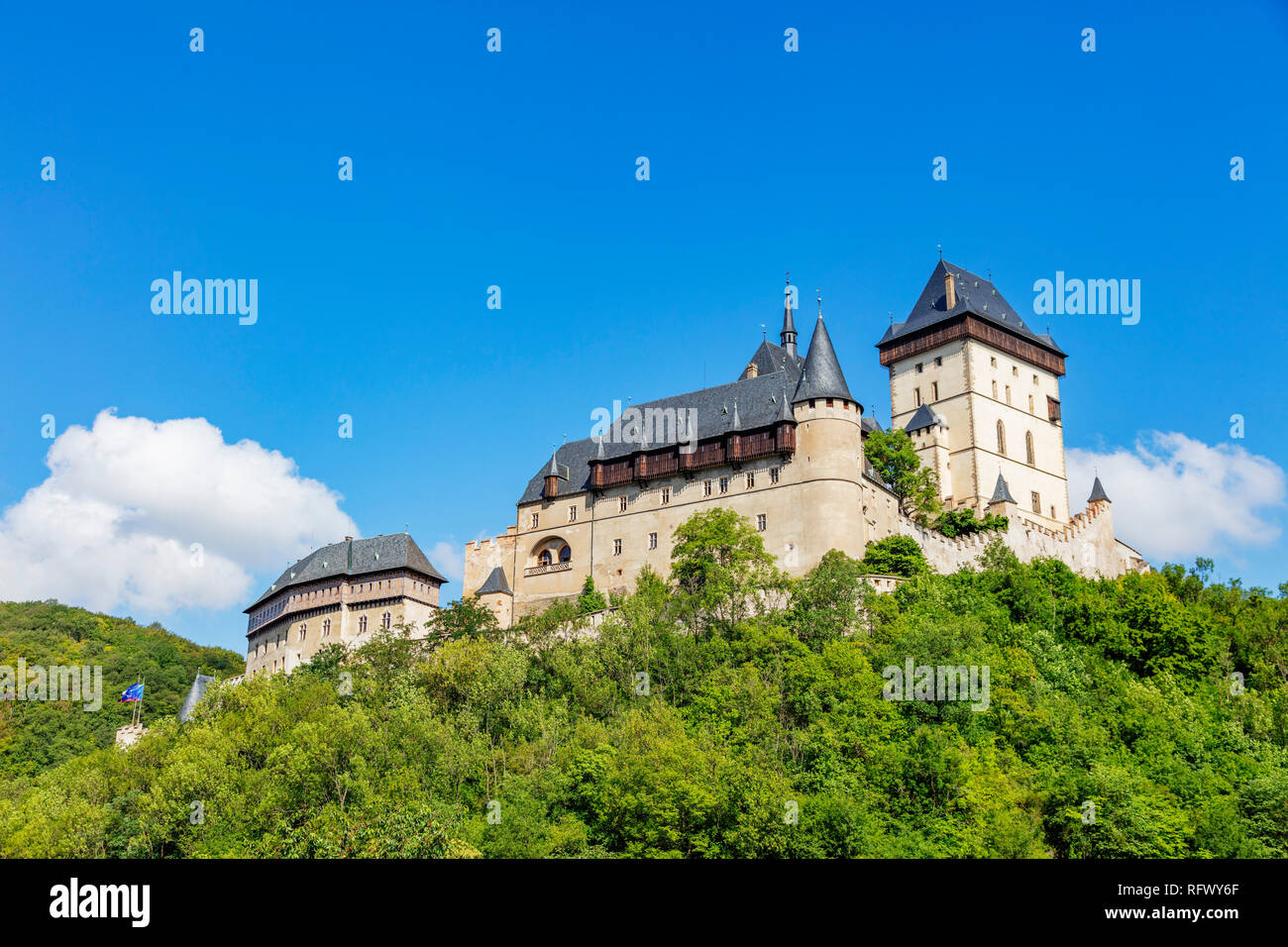 Karlstejn Castle, Czech Republic, Europe Stock Photo