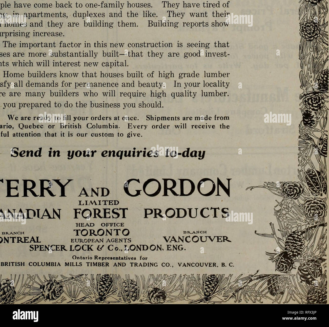 Canadian Forest Industries January June 1922 Lumbering Forests