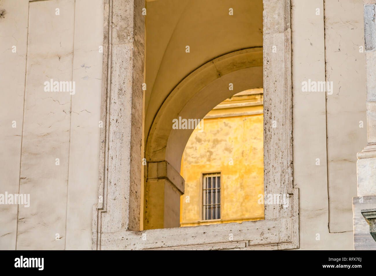 window of ancient marble building Stock Photo - Alamy