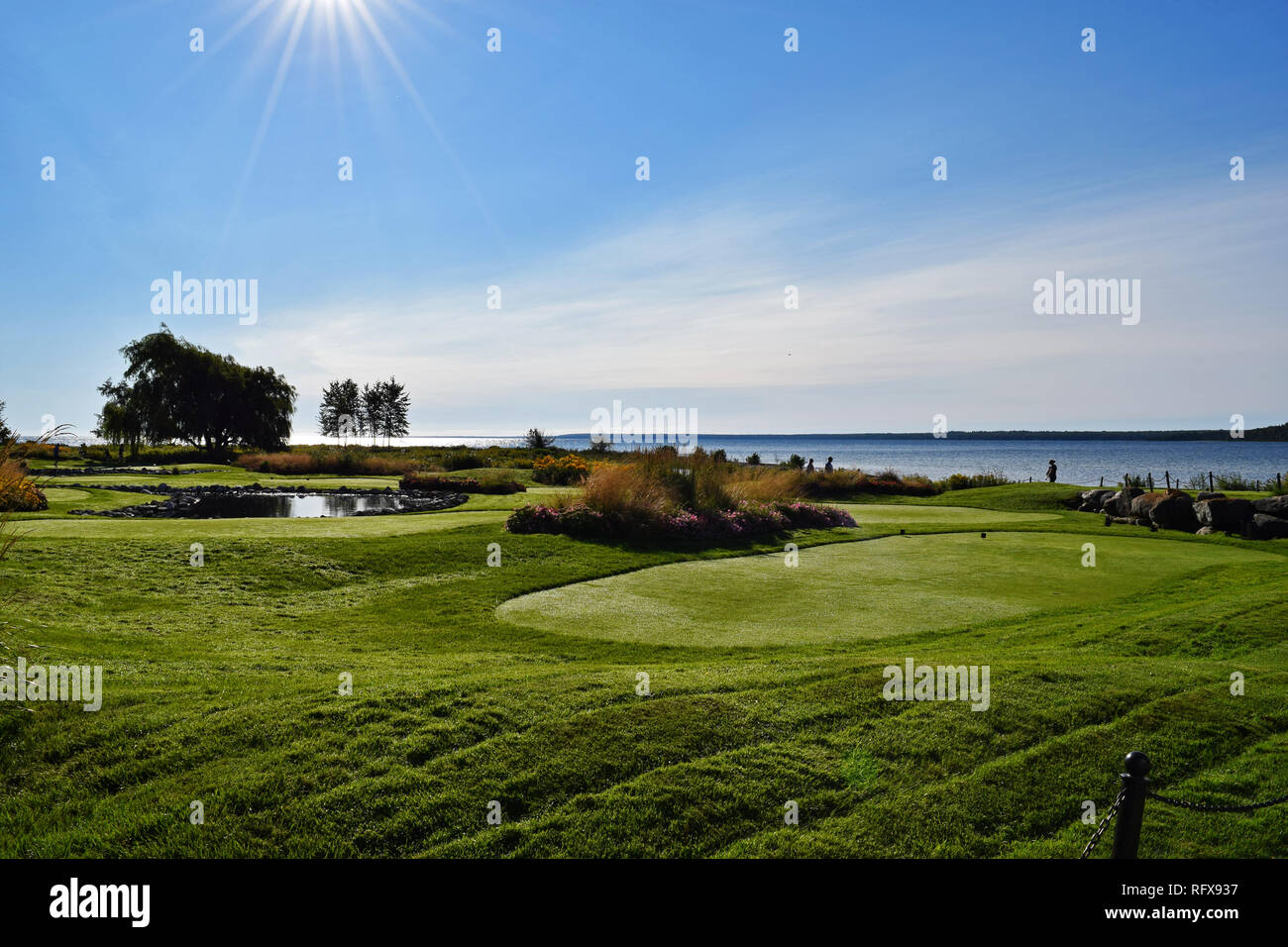 Mackinac Island Golf Course Stock Photo