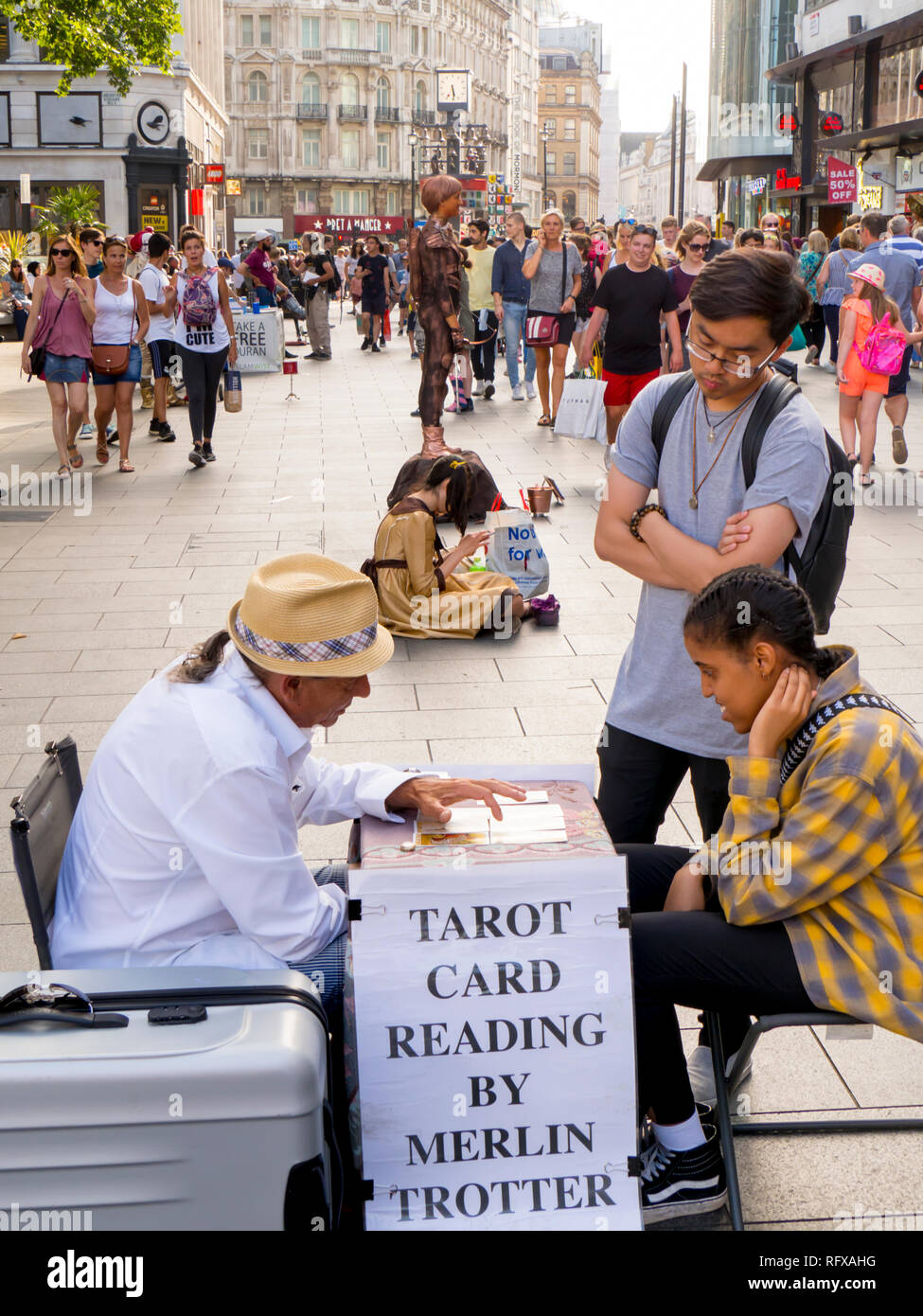 europe, UK, England, London, Leicester Square tarot reading Stock Photo -  Alamy