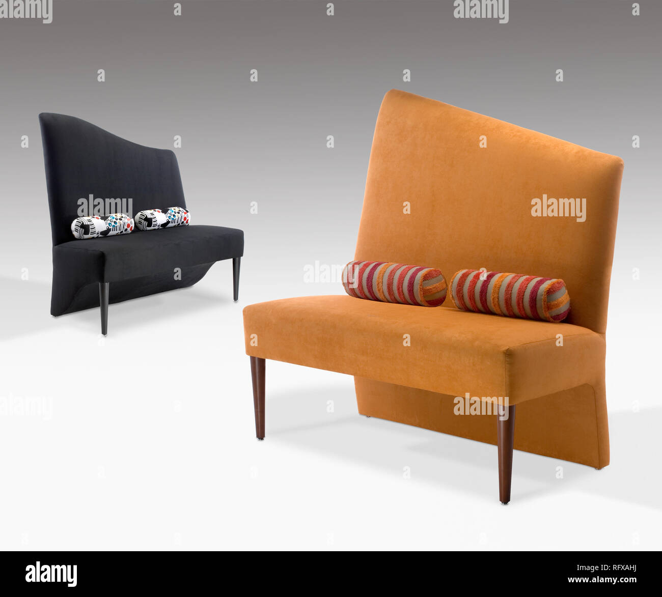 Modern Contemporary loveseats Stock Photo Alamy