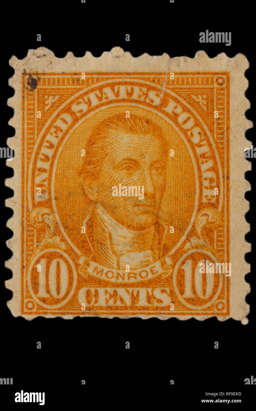 UNITED STATES CIRCA 1920s Vintage US 10Cents Postage Stamp with