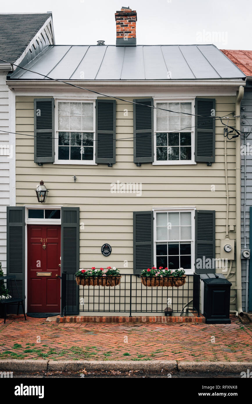 Row houses in Old Town, Alexandria, Virginia Stock Photo Alamy