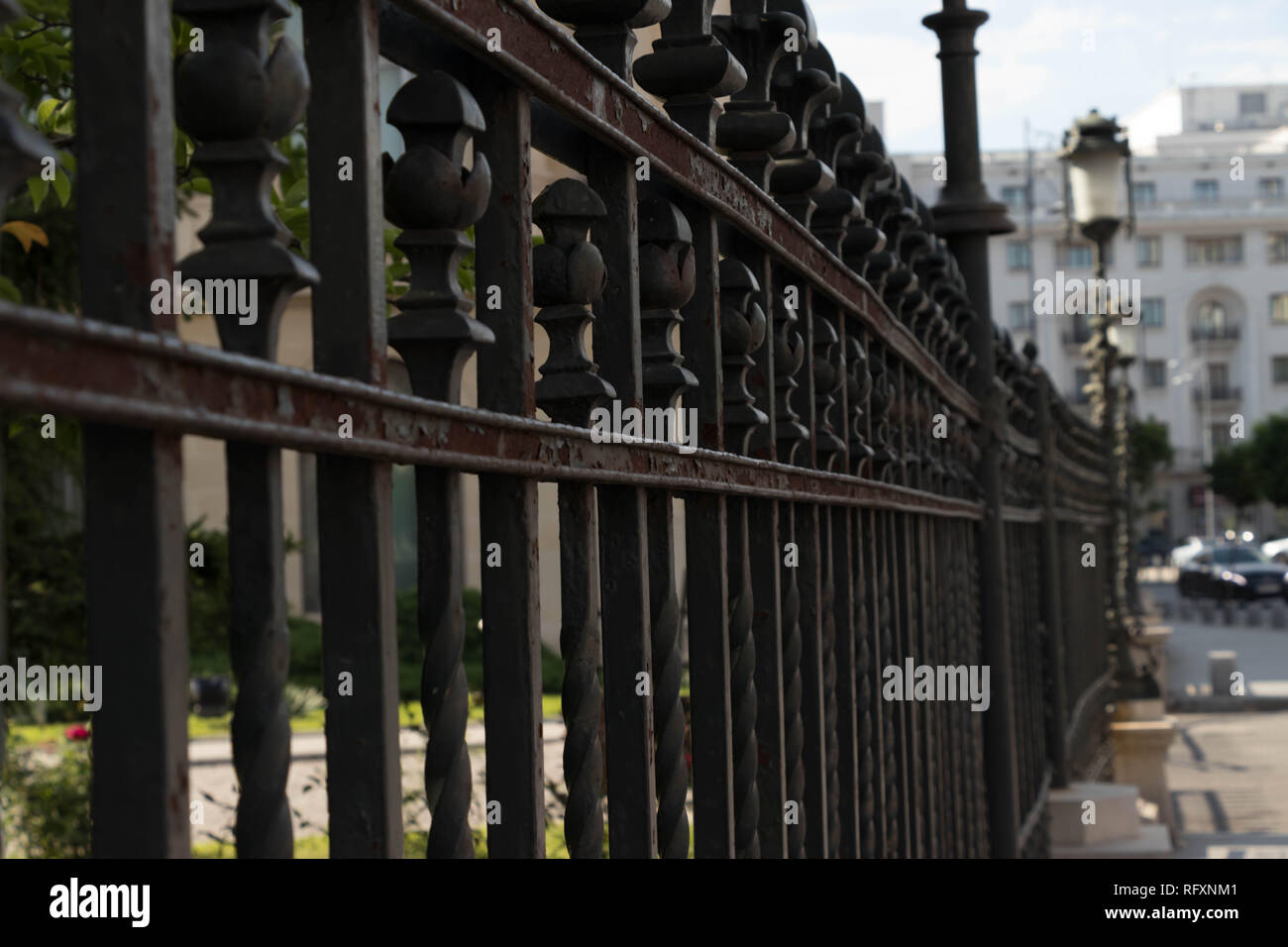 Black iron fence hires stock photography and images Alamy