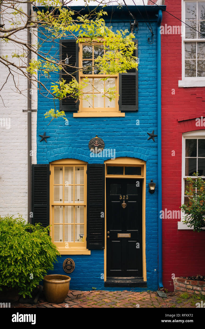 The Spite House, in Alexandria, Virginia Stock Photo